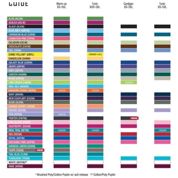 Cherokee work wear scrub tops set of 3 - Picture 2 of 5